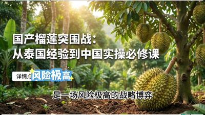 第一节：榴莲突围战：选址决策指南，告别赌运气，用硬指标圈定&ldquo;优生，课程：《国产榴莲突围战：从泰国经验到中国实操的8堂必修课（高阶实战版）》