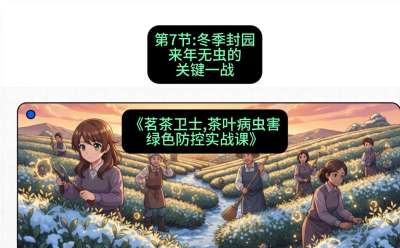 第07节：冬季封园&mdash;&mdash;来年无虫的关键一战，课程：《茗茶卫士&mdash;&mdash;茶叶病虫害绿色防控实战课》#识农AI